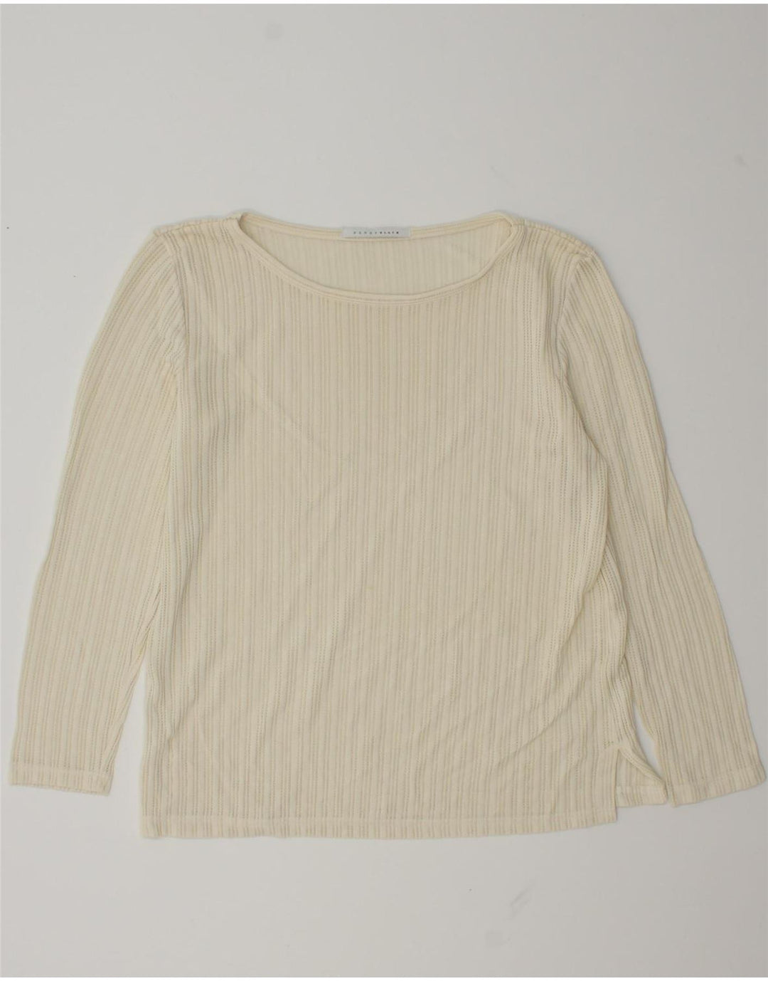 Penny Black Dame Top Langærmet UK 14 Medium Off White Viscose