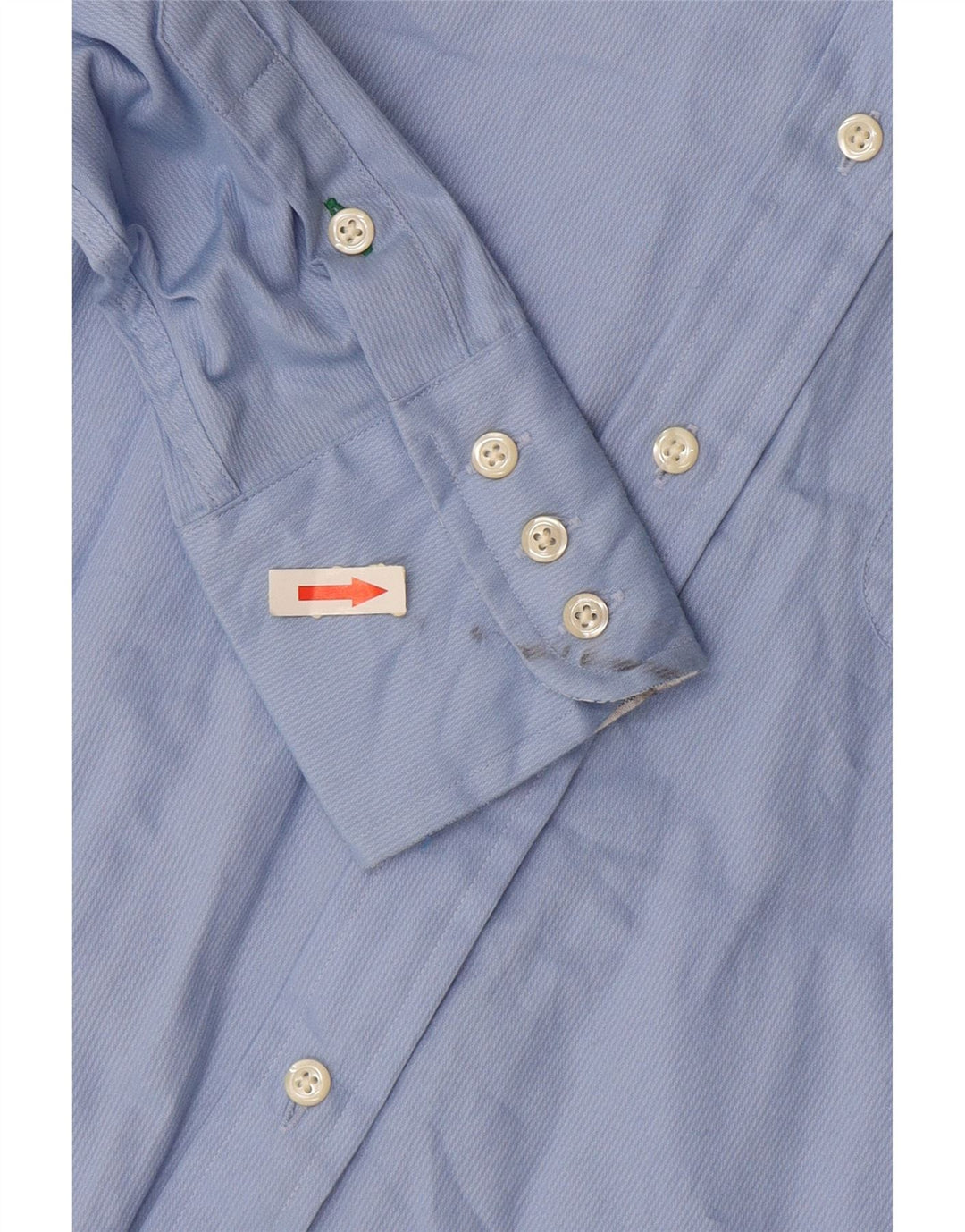 TOMMY HILFIGER Oversized skjorte til kvinder US 2 XS Blå nålestribet bomuld