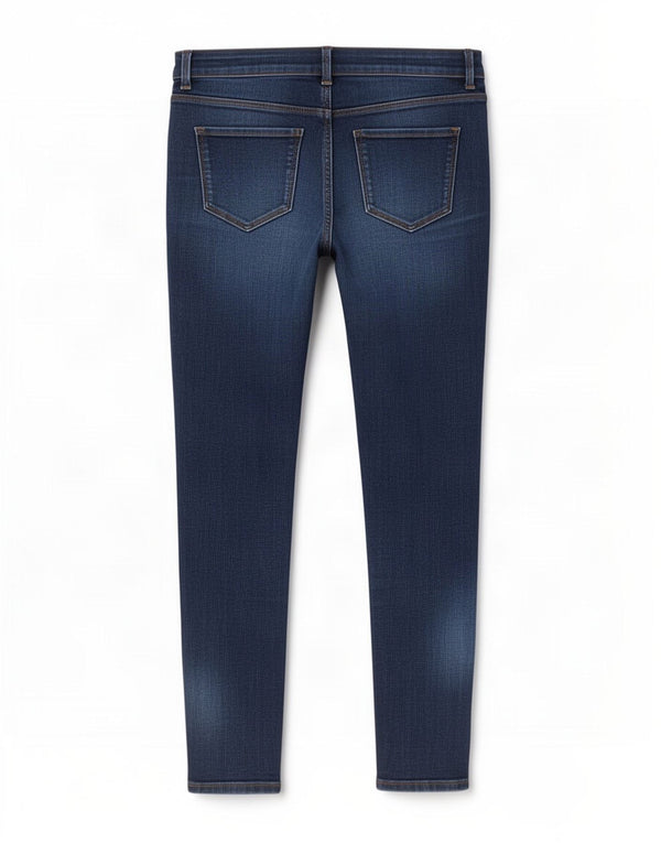 Marks & Spencer Dame Skinny Jeans UK 12 Medium W29 L26 Navy Blue