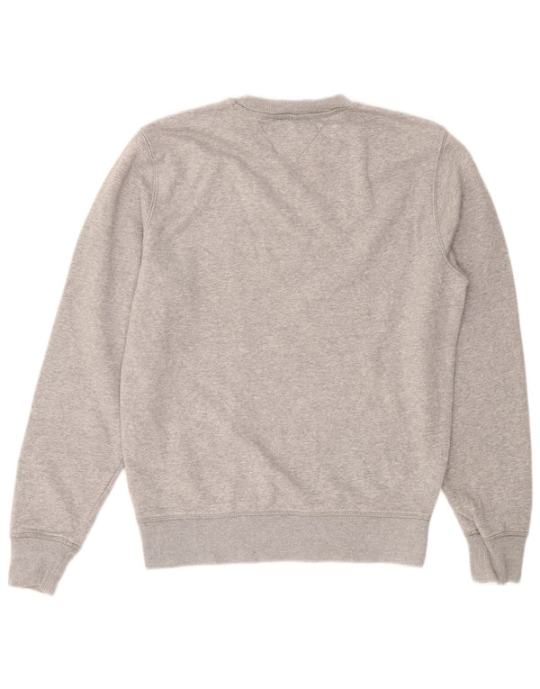 Tommy Hilfiger Herre grafisk sweatshirt Jumper Medium Grey Flecked Bomuld