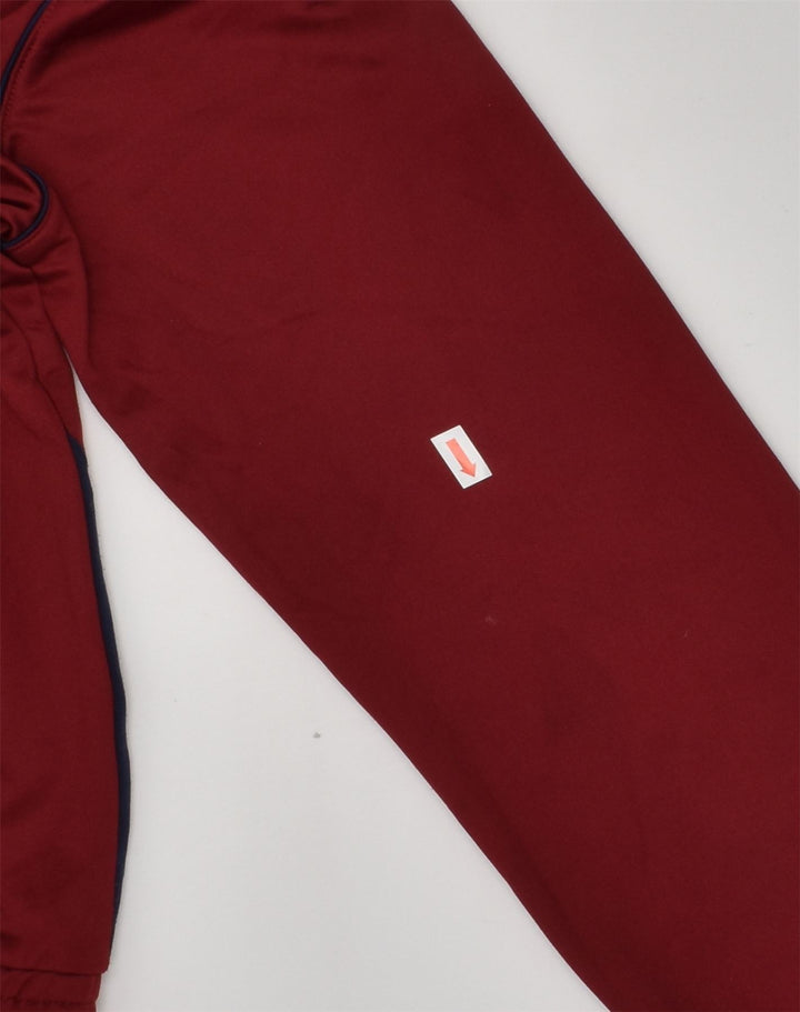 KAPPA Boys Graphic Tracksuit Top Jacket 9-10 Years Maroon Polyester | Vintage Kappa | Thrift | Second-Hand Kappa | Used Clothing | Messina Hembry 