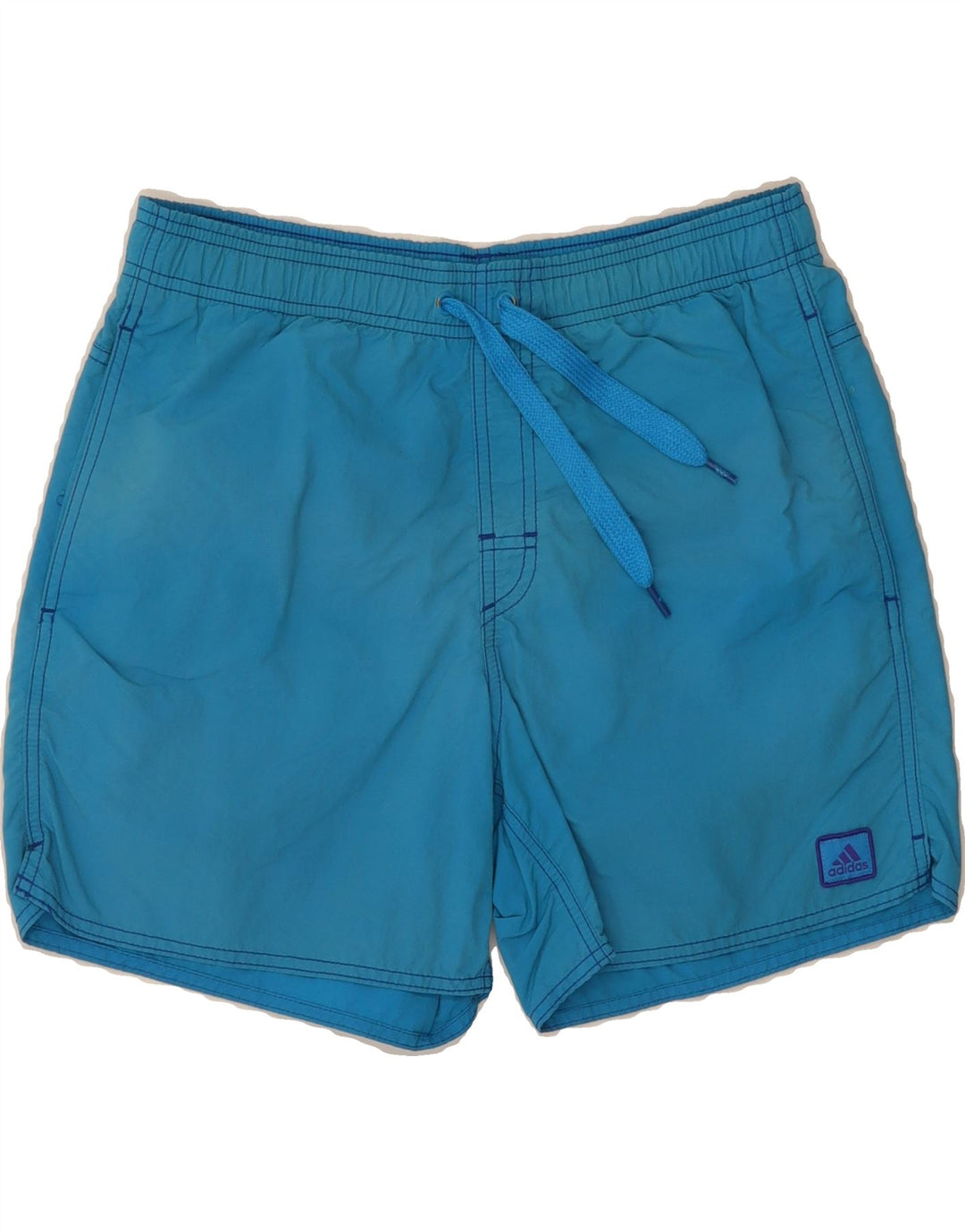 ADIDAS Mens Swimming Shorts Small Blue Nylon Vintage Adidas and Second-Hand Adidas from Messina Hembry 