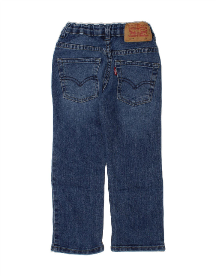 LEVI'S Boys 511 Straight Jeans 3-4 Years W22 L16 Blue Cotton Vintage Levi's and Second-Hand Levi's from Messina Hembry 