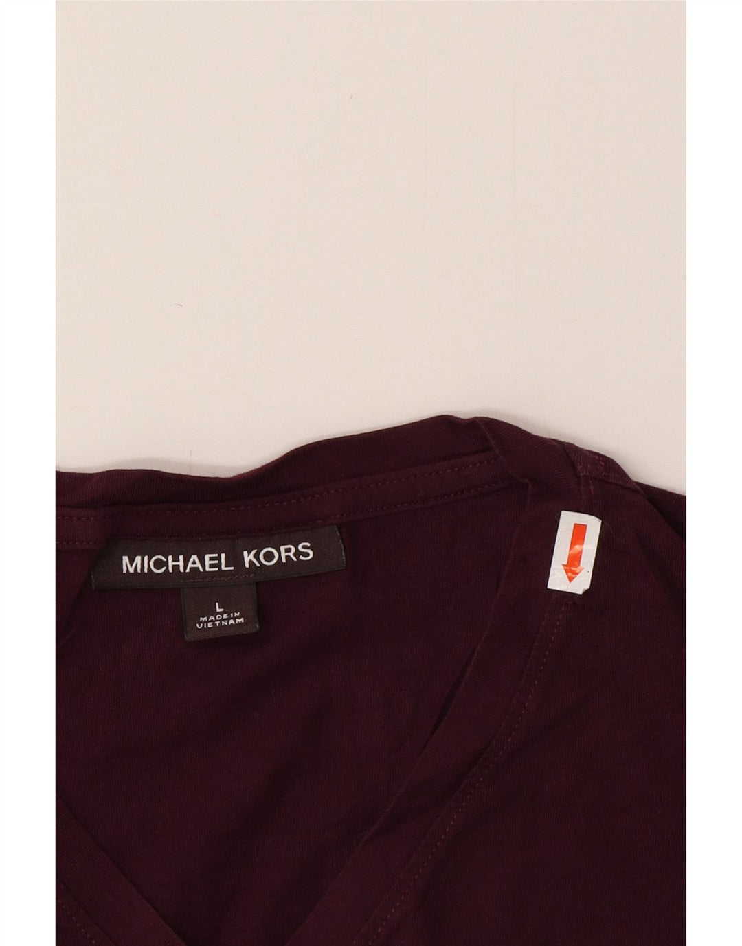 MICHAEL KORS Herre T-Shirt Top Stor Burgundy