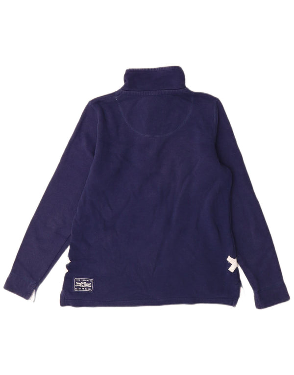 Besætningstøj Dame Sweatshirt med lynlås-hals DK 10 Small Navy Blue