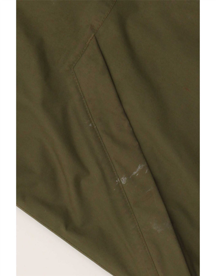 Berghaus Regnjakke med hætte til mænd UK 42 XL Khaki Polyamid