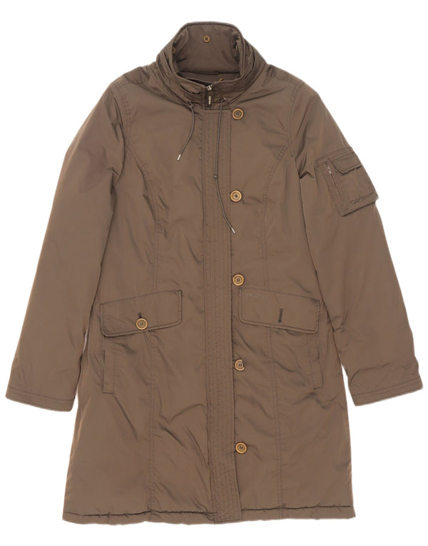Woolrich Dame Overfrakke UK 16 Large Khaki