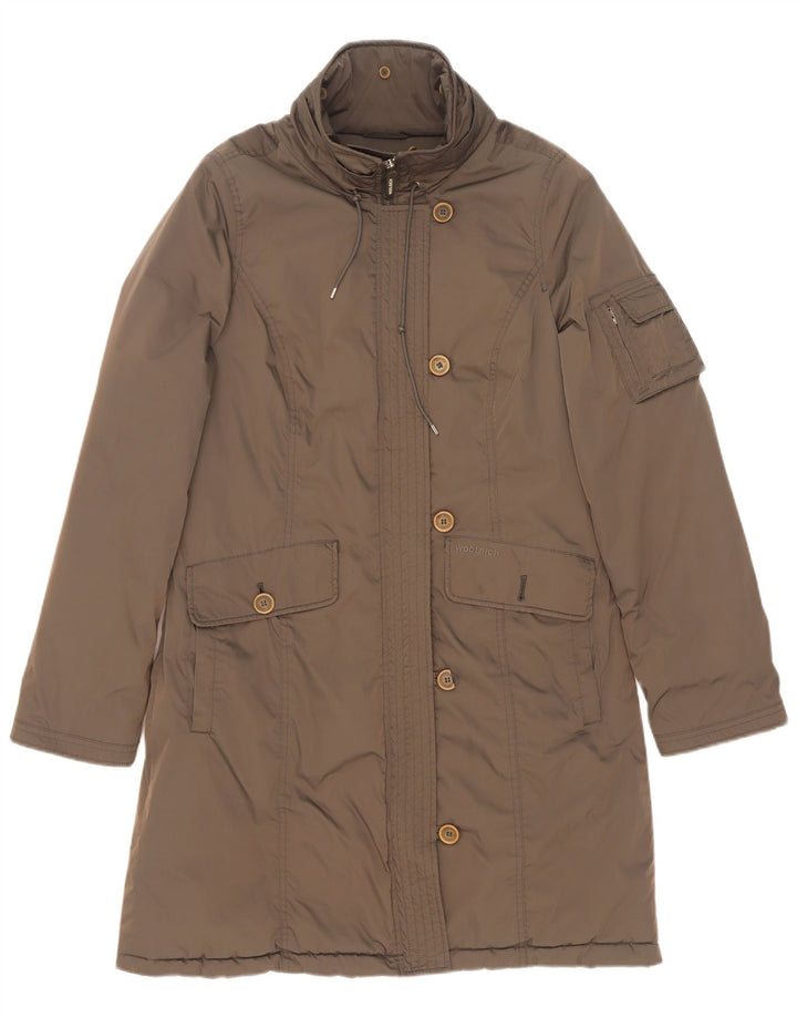 Woolrich Dame Overfrakke UK 16 Large Khaki