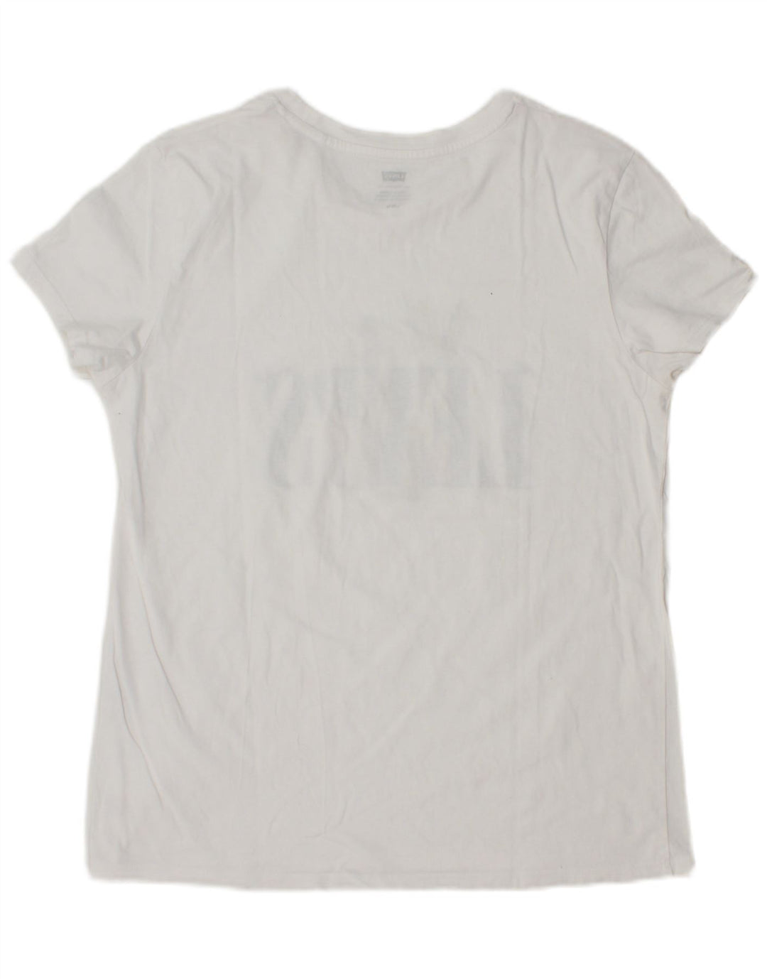 LEVI'S Grafisk T-Shirt Top til kvinder DK 14 Stor Hvid