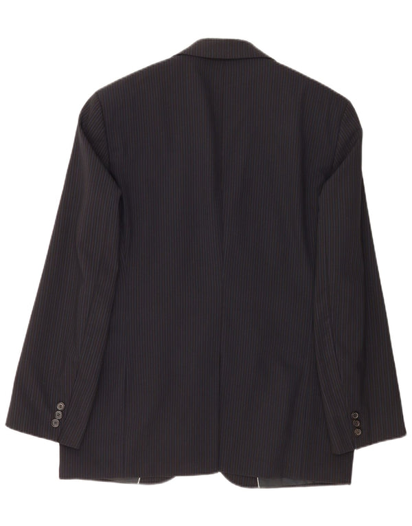 Hugo Boss Herre 2-knaps blazerjakke EU 48 Medium Navy Blue Nålestribe