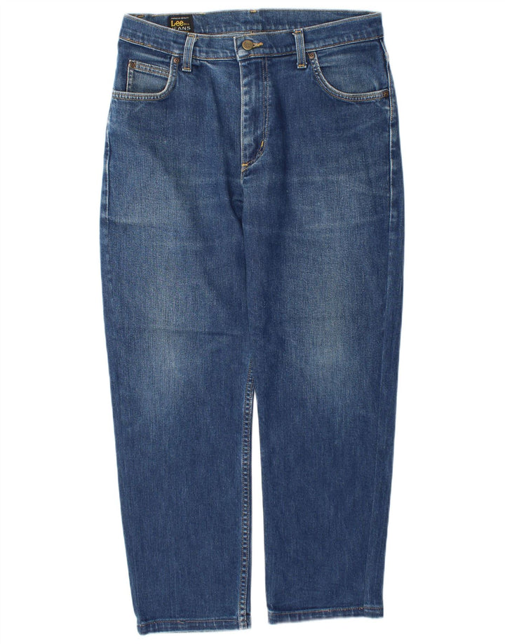 Lee Herre tilspidsede jeans W34 L27 Blå