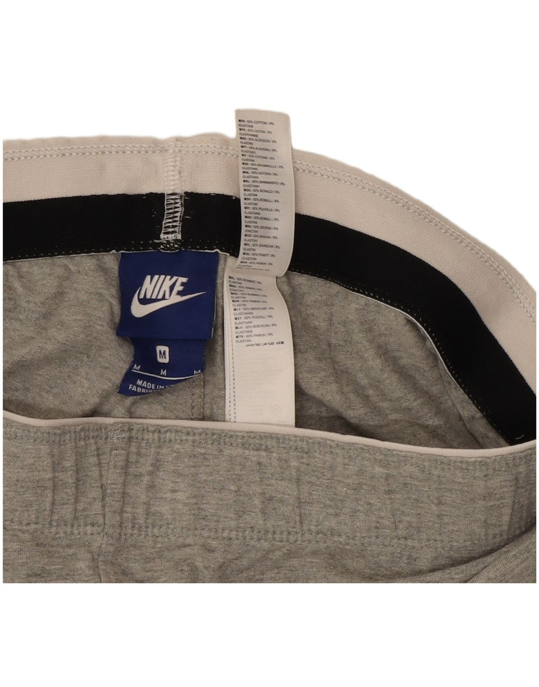 Nike Dame Grafiske Leggings UK 12 Medium Grey Bomuld