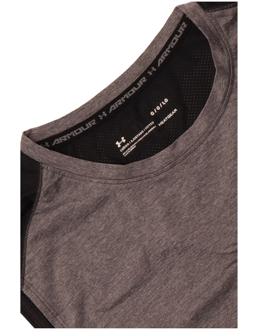 Under Armour Herre Heat Gear Vest Top Stor Grå Colourblock