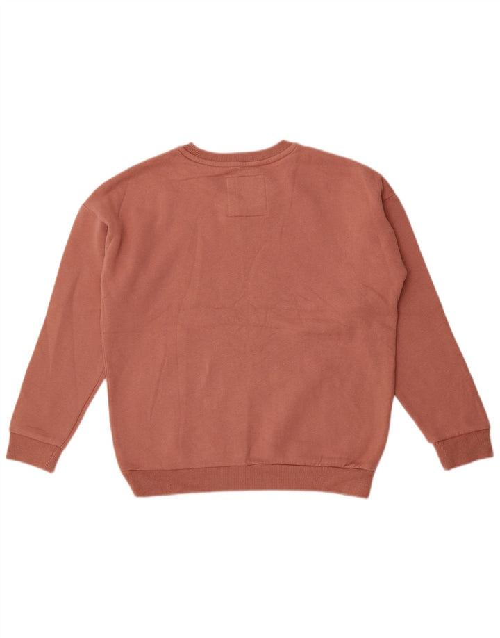 Superdry Womens Grafisk Oversized Sweatshirt Jumper UK 10 Small Pink Bomuld