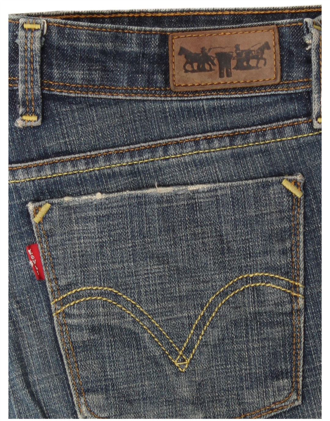 Levi's Dame 627 Straight Jeans W30 L27 Blå