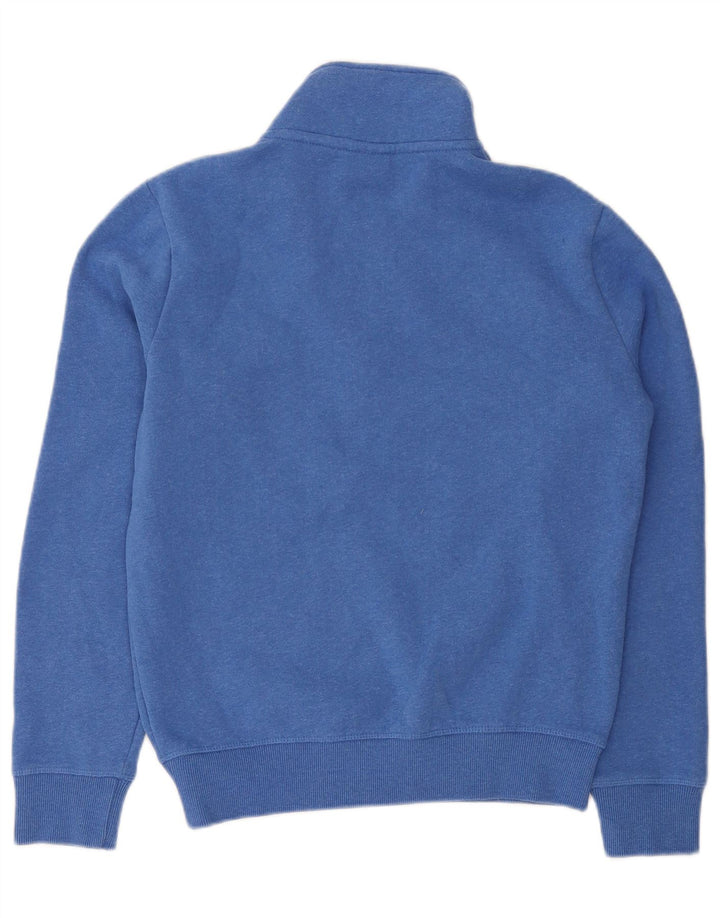 Superdry Sweatshirt med lynlås til mænd, lille blå bomuld