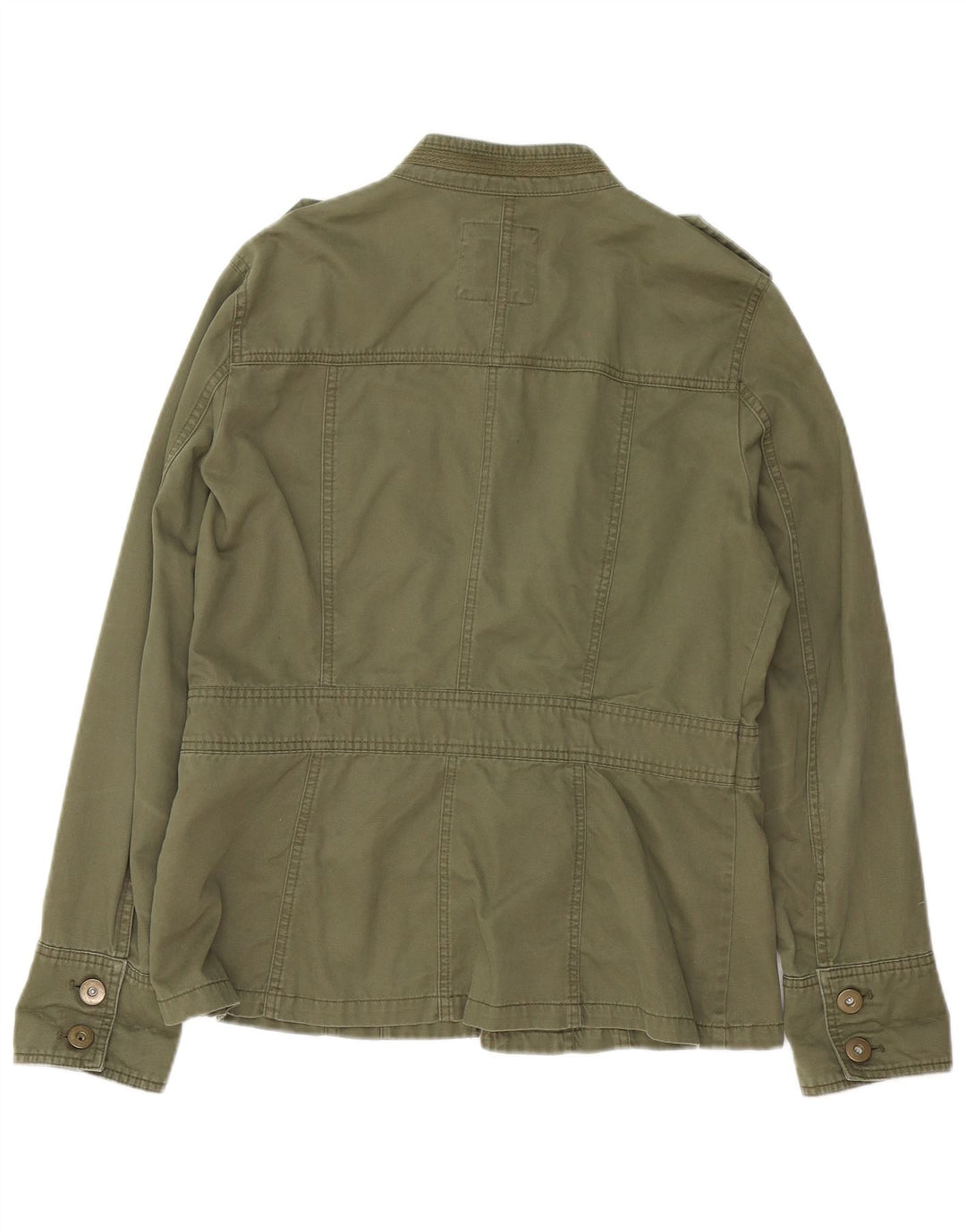 Gap Dame Military Jacket UK 14 Medium Khaki Cotton