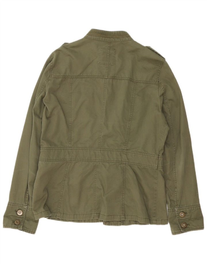 Gap Dame Military Jacket UK 14 Medium Khaki Cotton