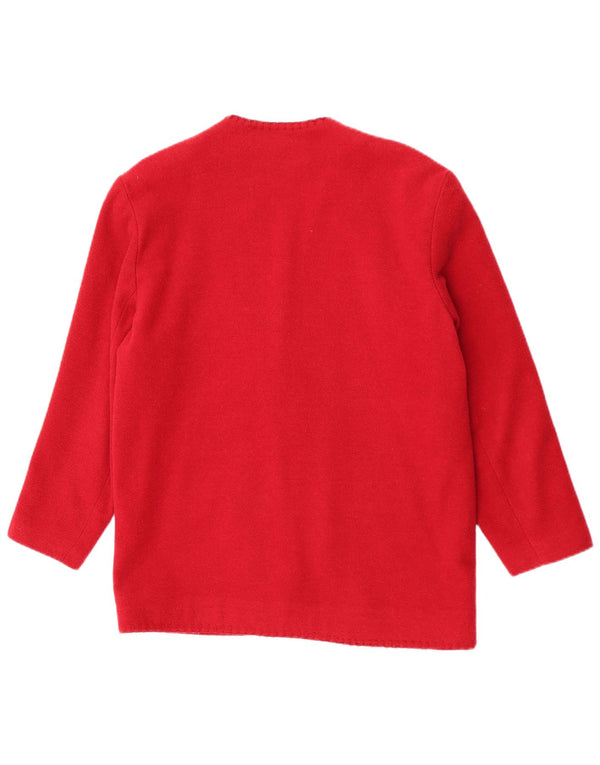 A.Wear Dame 3-knaps blazerjakke UK 12 Medium Rød Uld
