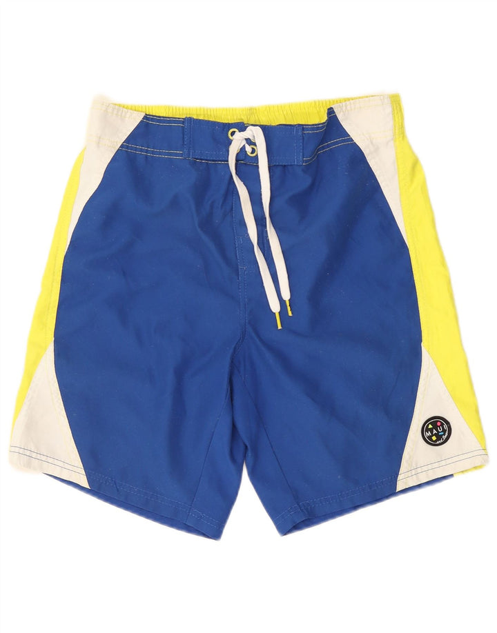 MAUI AND SONS Grafiske badeshorts til mænd Medium Blue Colourblock