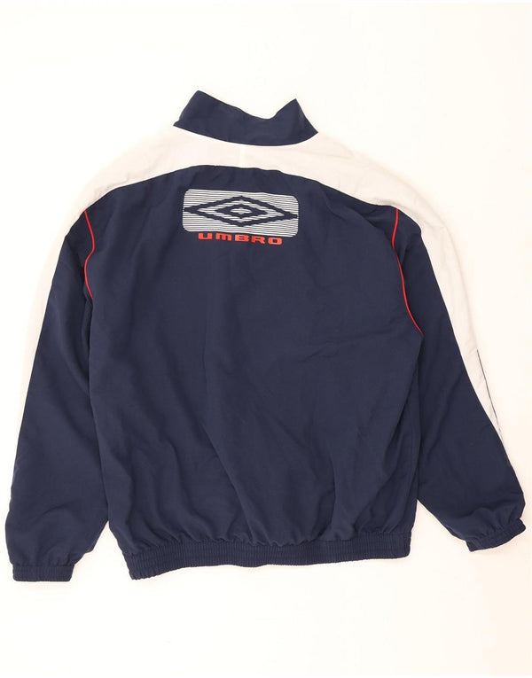 Umbro Herre grafisk træningsdragt Topjakke XL Marineblå Colourblock Polyester