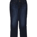 LEE Womens Mid Rise Straight Jeans US 12 Large W32 L30 Navy Blue Vintage Lee and Second-Hand Lee from Messina Hembry 