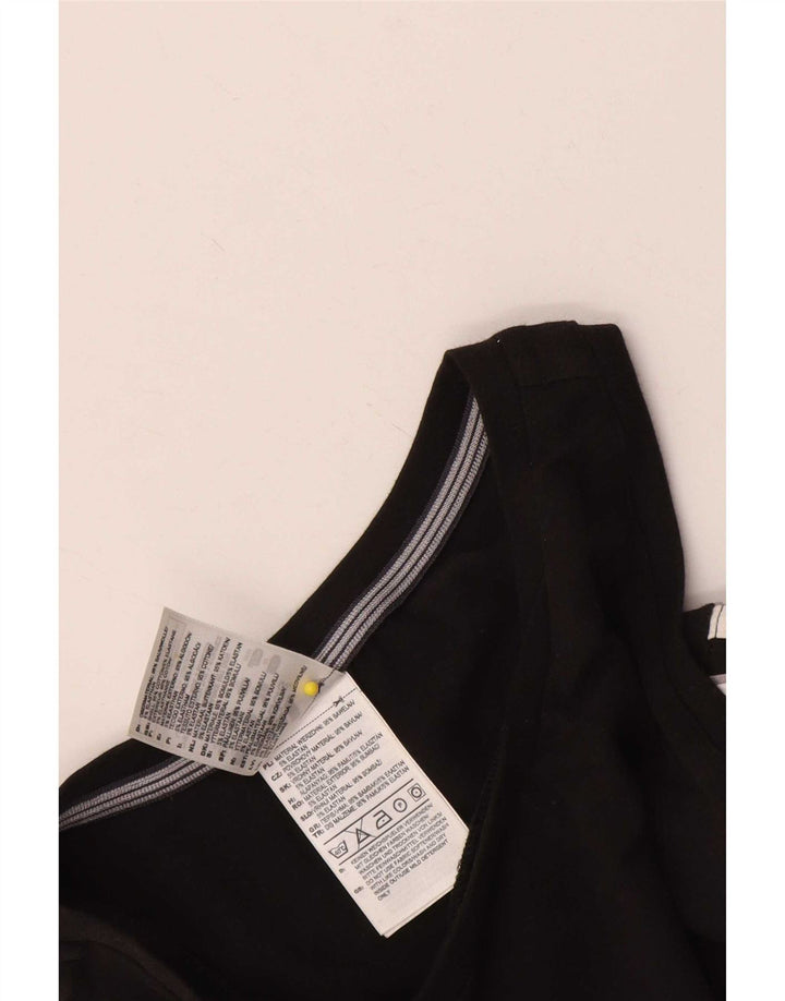 Adidas Damevest Top UK 14 Medium Sort Bomuld