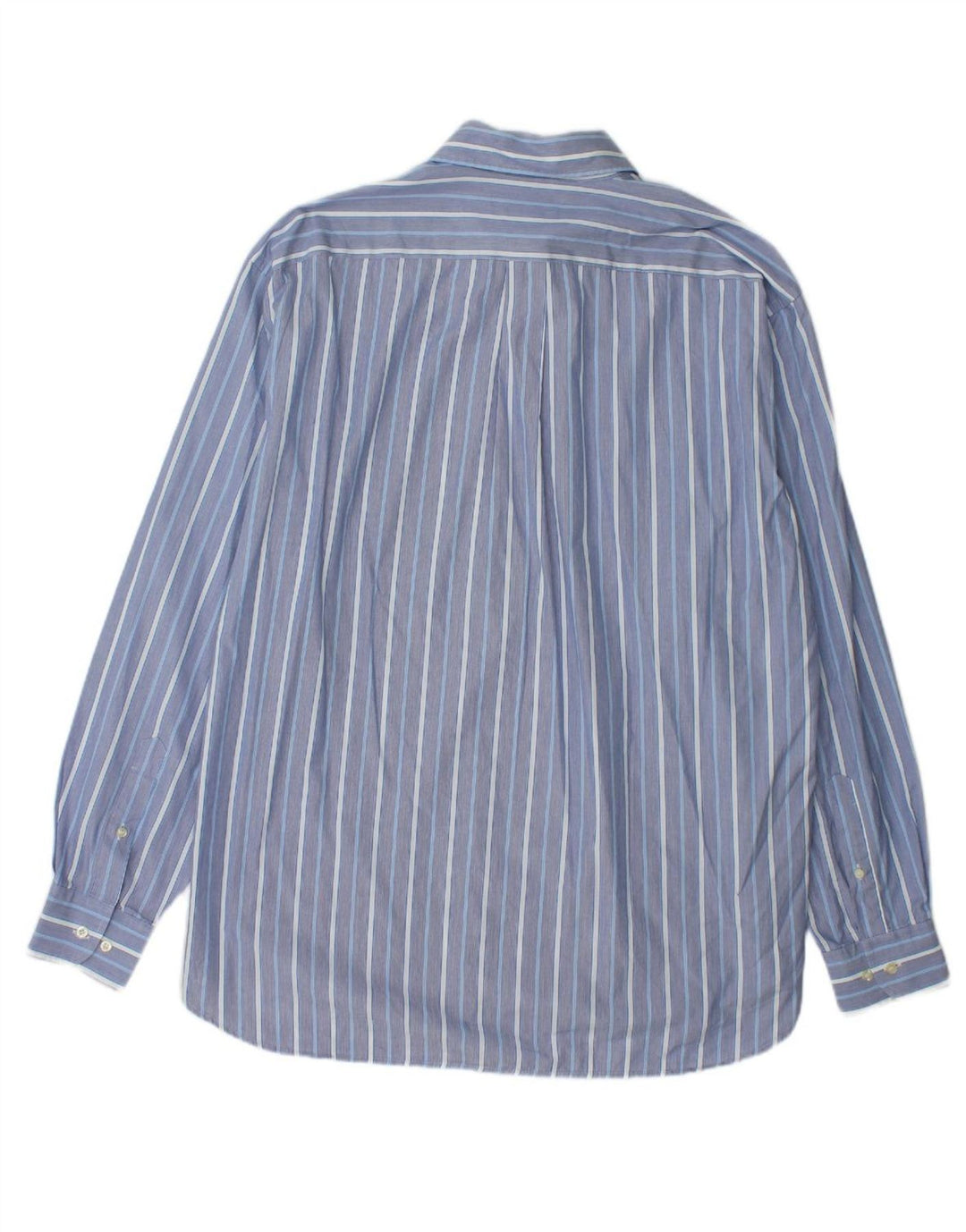 BROOKSFIELD Mens Shirt Size 43 Large Blue Striped Cotton