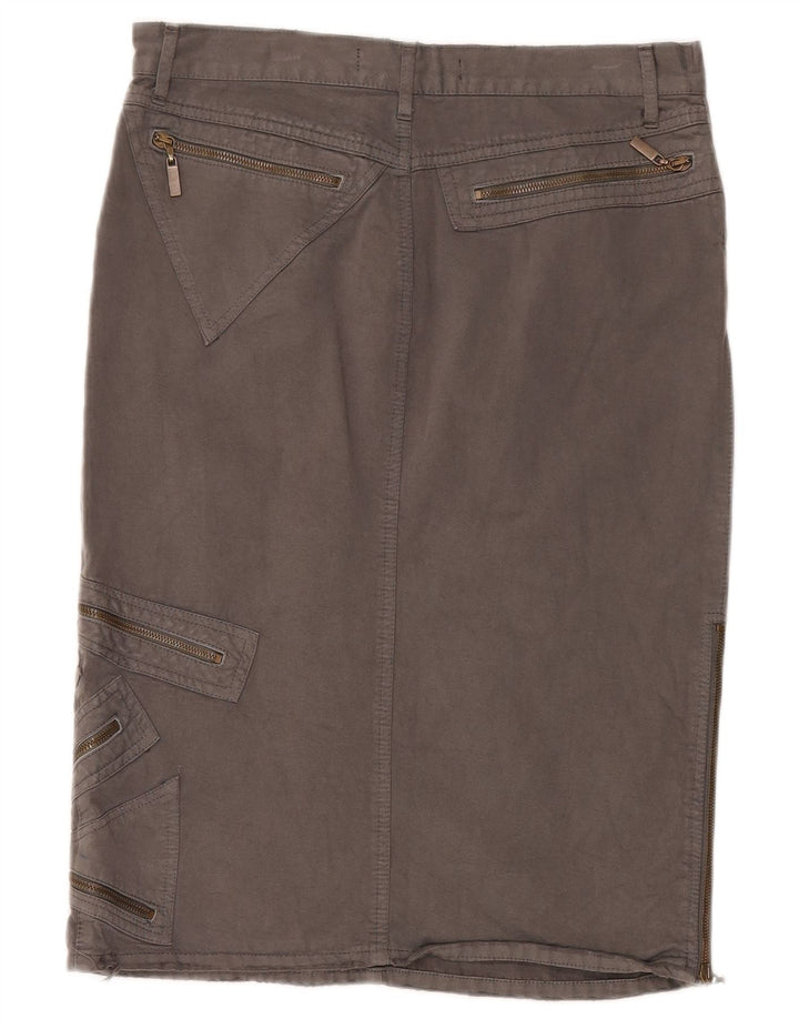 Just Cavalli Dame Cargo Nederdel EU 42 Large W30 Grå Bomuld