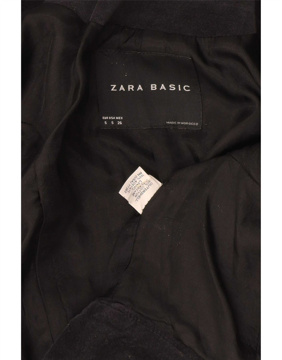 Zara Bolero-jakke til kvinder UK 8 Small Black Colourblock Bomuld