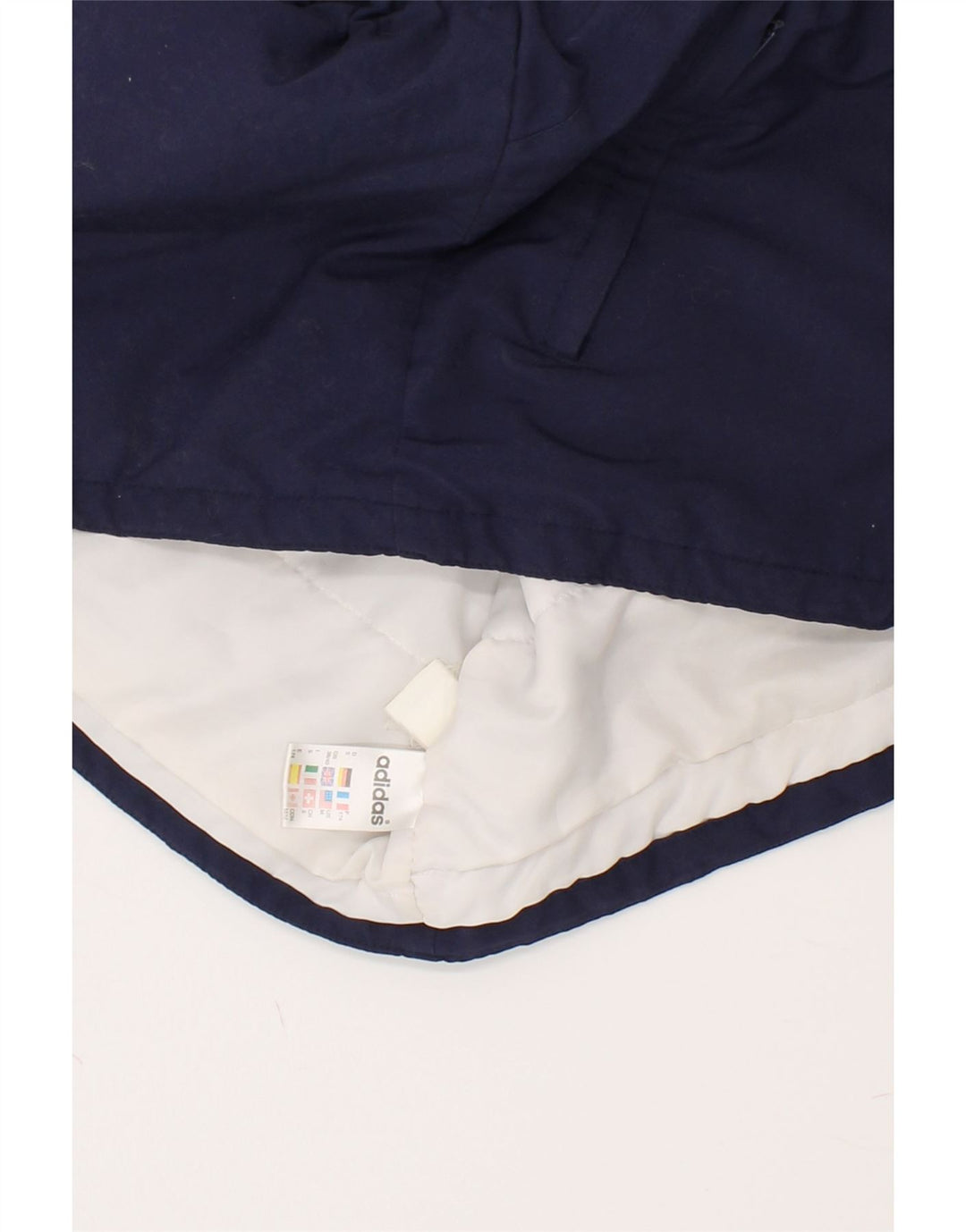 ADIDAS Windbreaker Jacket til mænd UK 38/40 Medium Navy Blue Colourblock