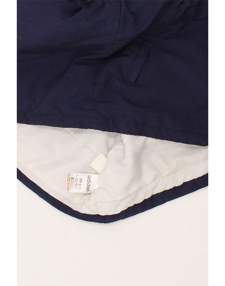 ADIDAS Windbreaker Jacket til mænd UK 38/40 Medium Navy Blue Colourblock