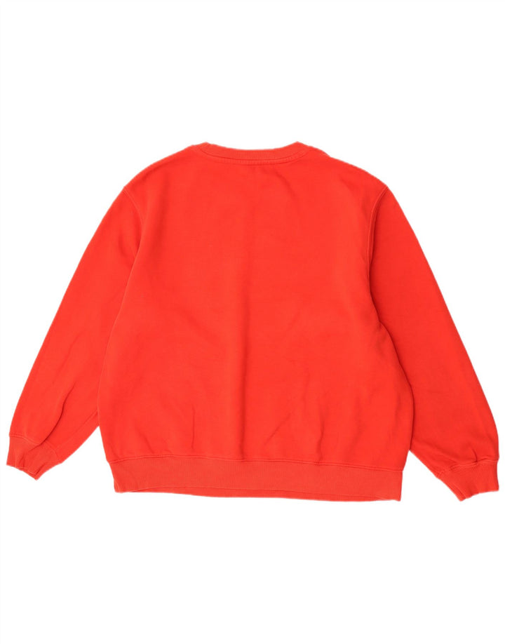 Marks & Spencer Dame Grafisk Oversized Sweatshirt Jumper UK 14 Stor Rød