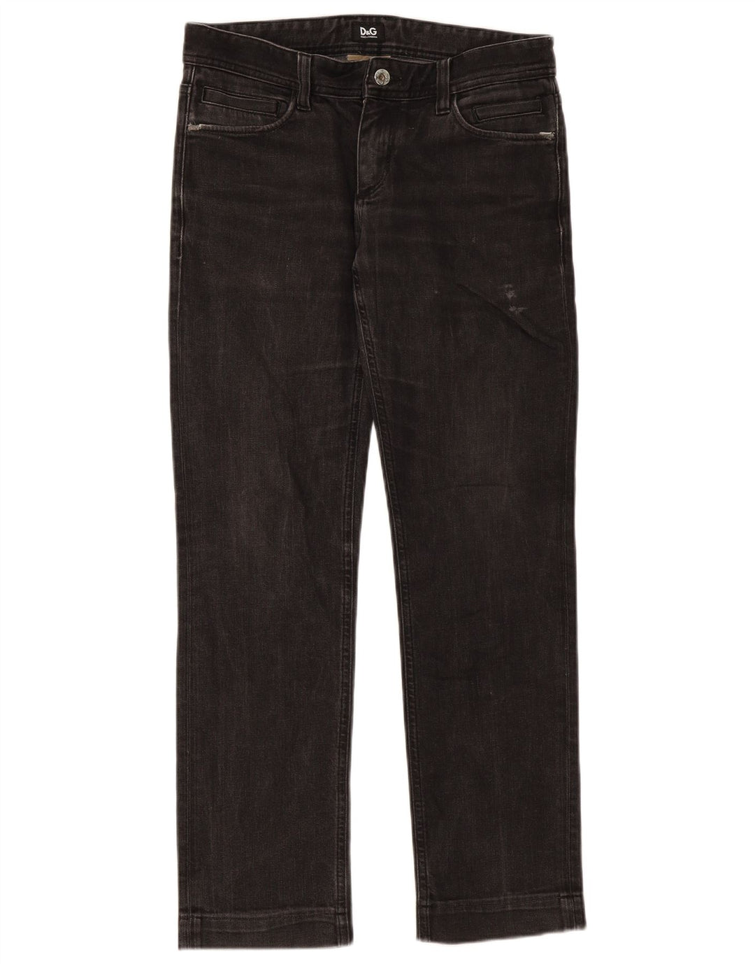 Dolce & Gabbana Dame Slim Jeans W31 L31 Sort Bomuld