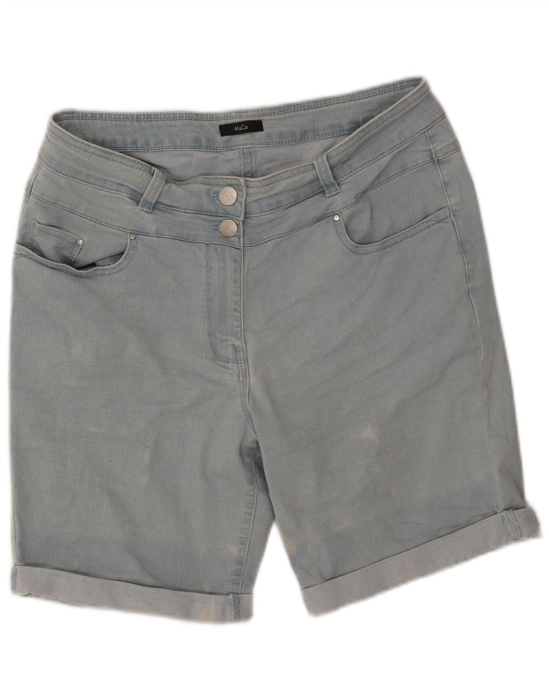 MAX & CO. Denimshorts til kvinder UK 14 Large W32 Blue Cotton