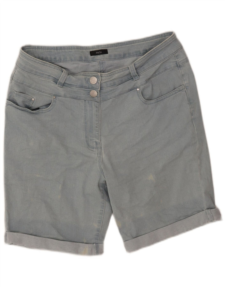 MAX & CO. Denimshorts til kvinder UK 14 Large W32 Blue Cotton