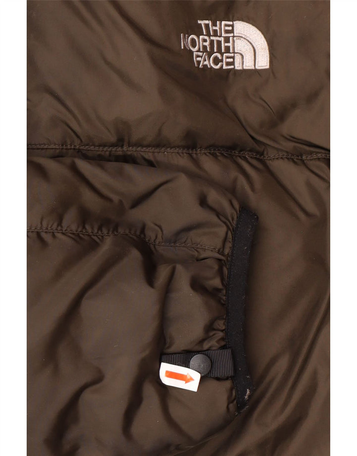 THE NORTH FACE Herre 550 polstret jakke UK 42 XL Khaki Nylon