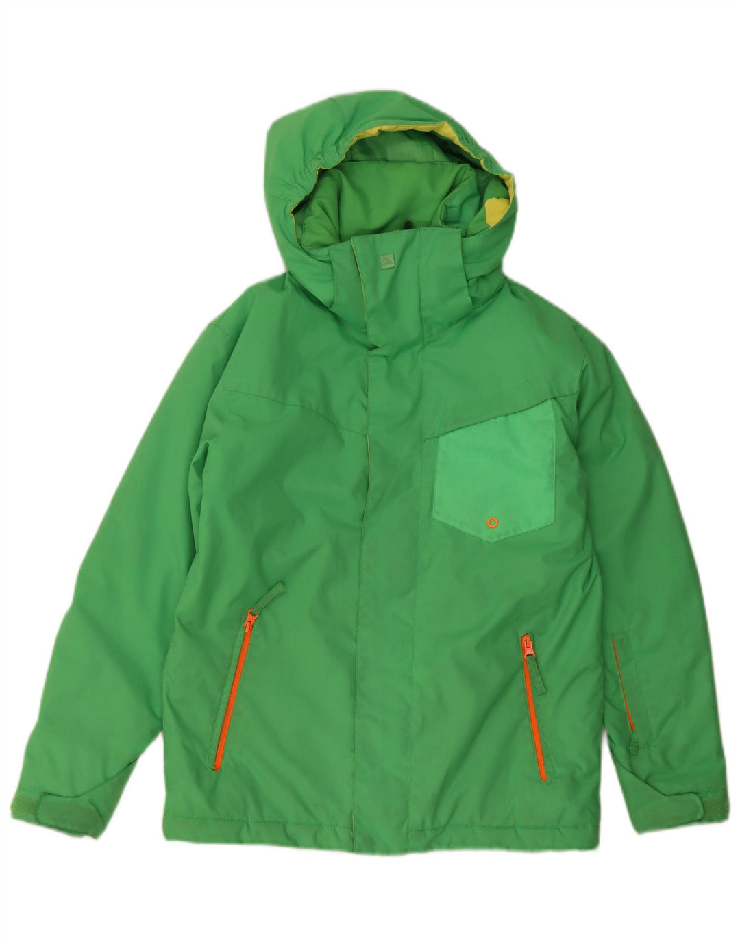 Quiksilver Boys Windbreaker Jacket 11-12 år Medium Green Colourblock