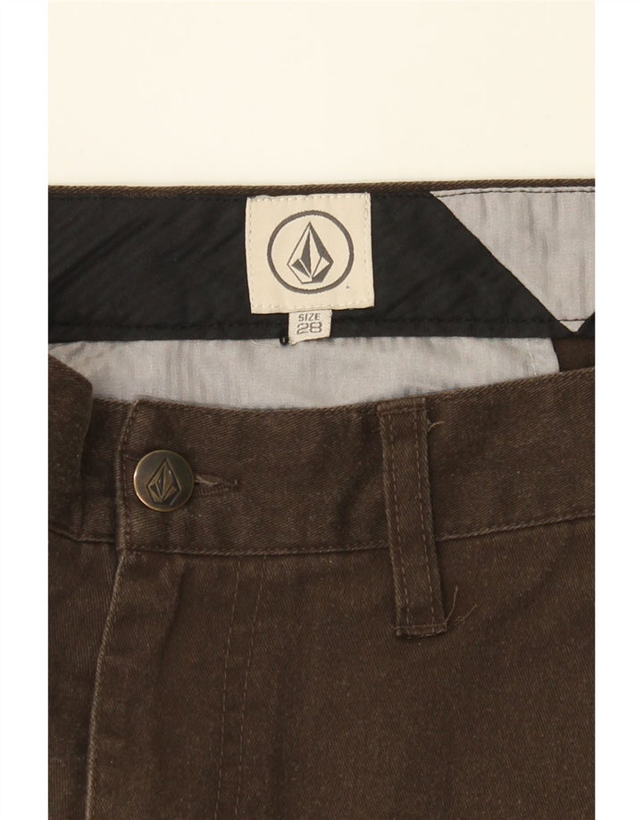 VOLCOM Mens Cargo Shorts W28 Small  Brown Cotton Vintage Volcom and Second-Hand Volcom from Messina Hembry 