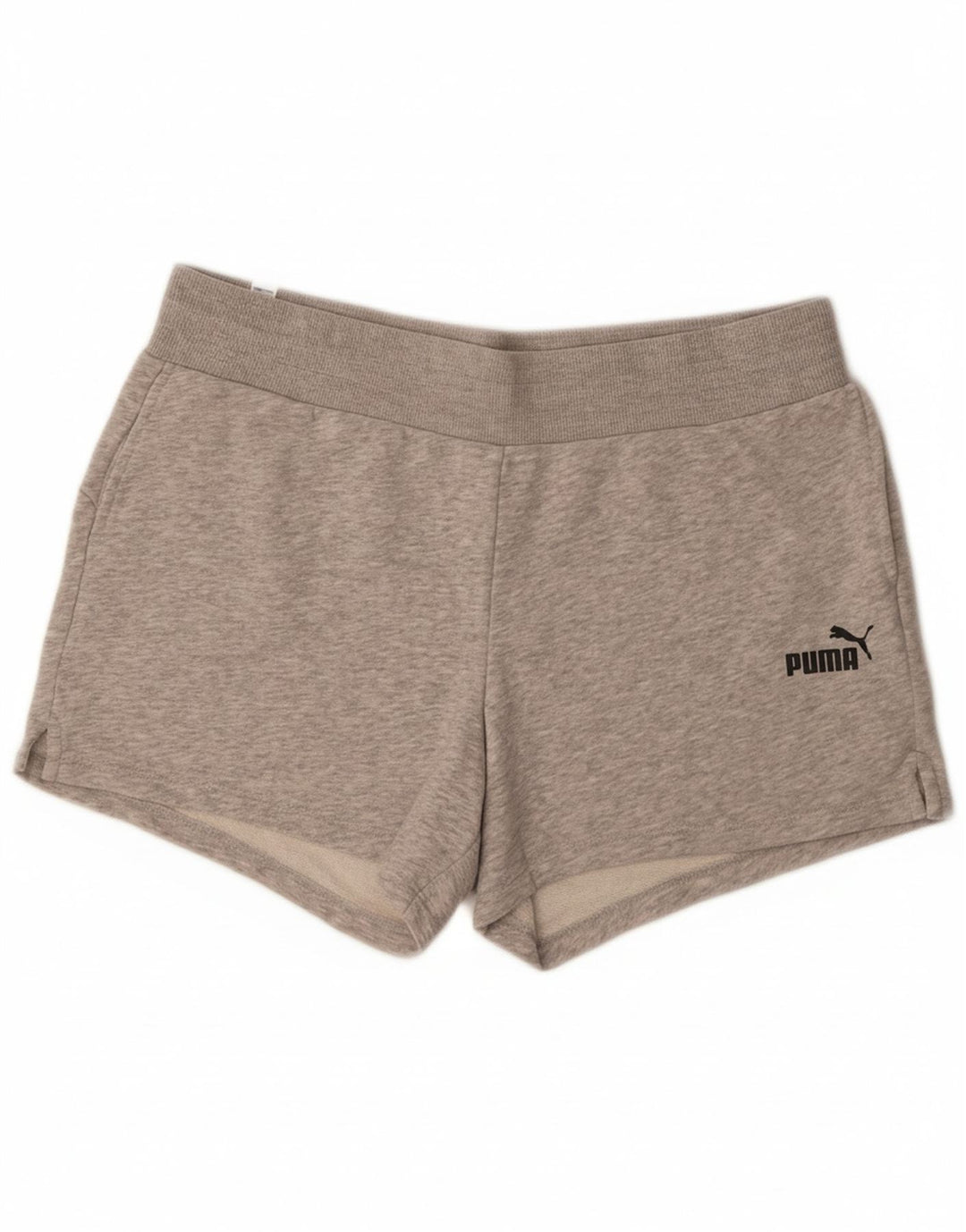 PUMA Womens Sport Shorts UK 16 Large Grey Cotton