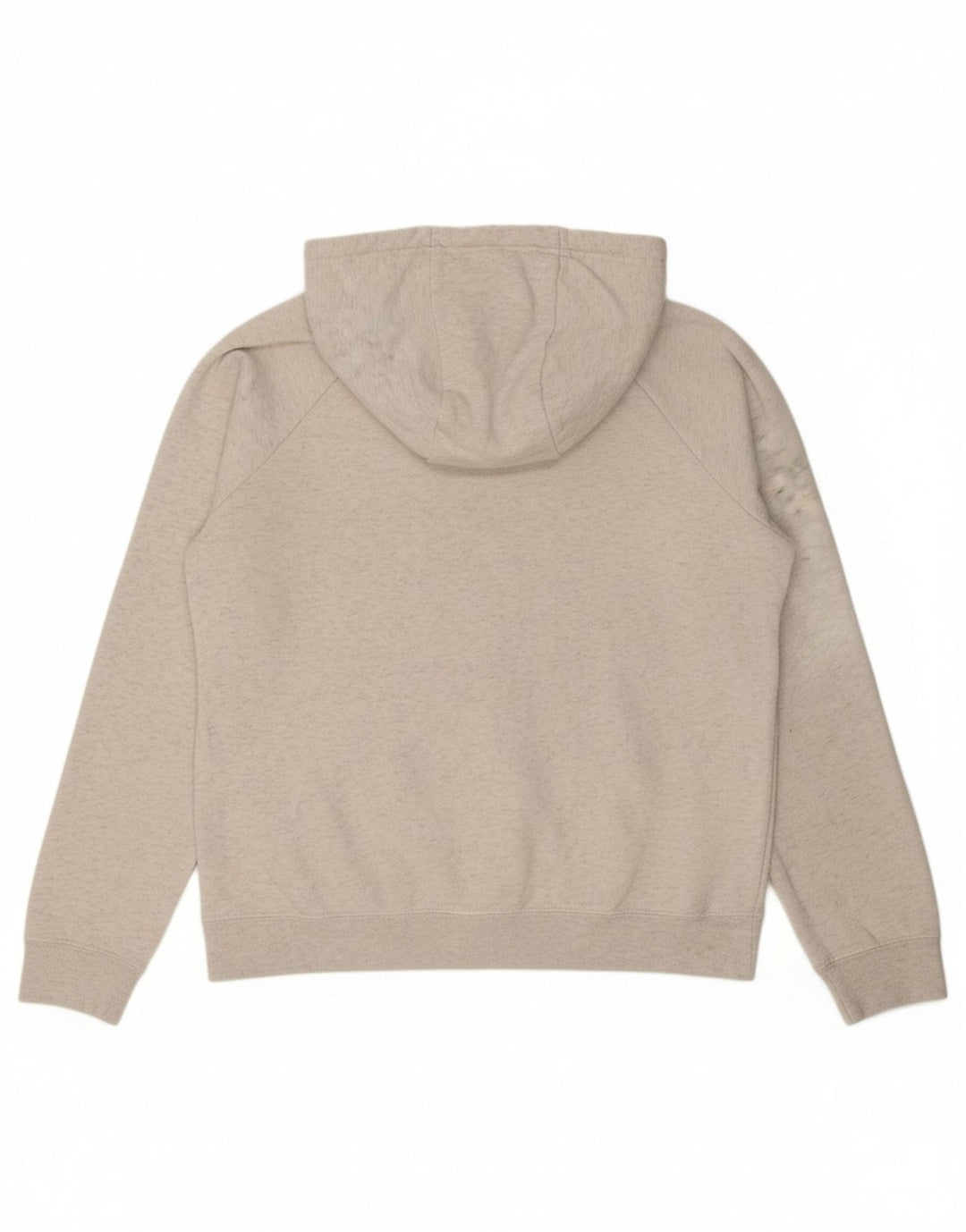 NIKE Womens Hoodie Jumper UK 10 Small Grey Cotton