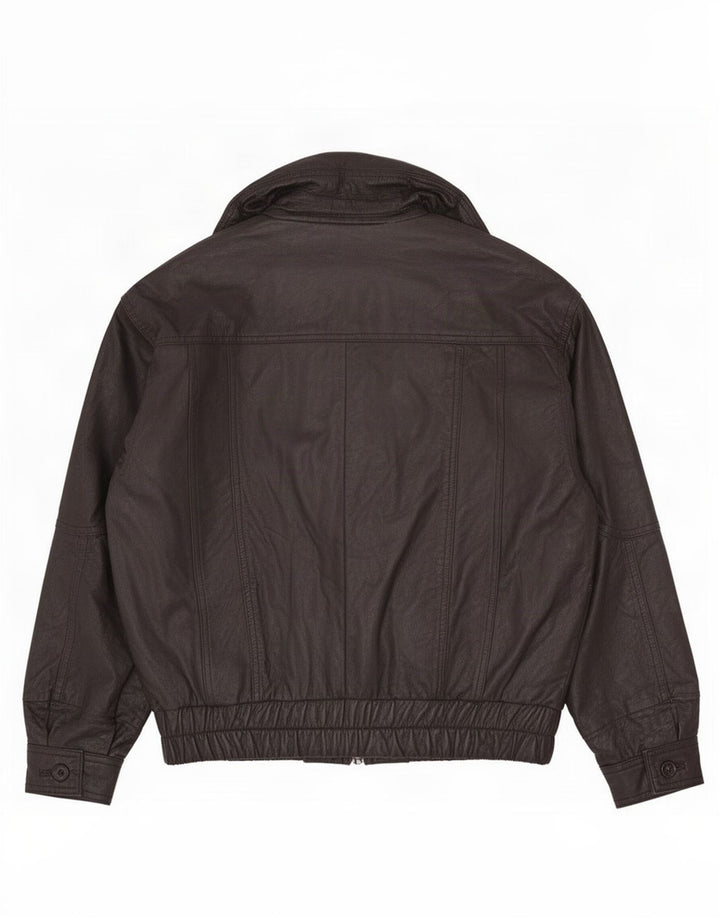 Milan Herre Læderjakke UK 40 Large Sort
