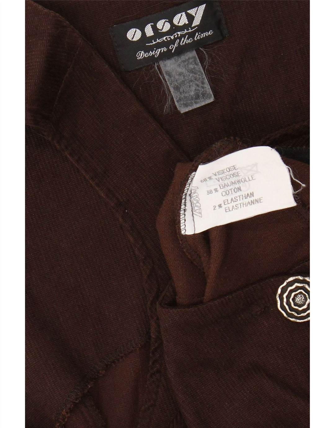 ORSAY Dame Ærmeløs A-Line Kjole UK 8 Small Brown Viscose