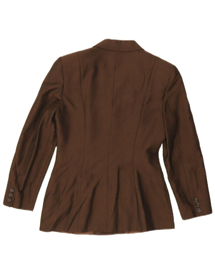 Max & Co. Dame 3-knaps blazerjakke UK 6 XS Brun viskose