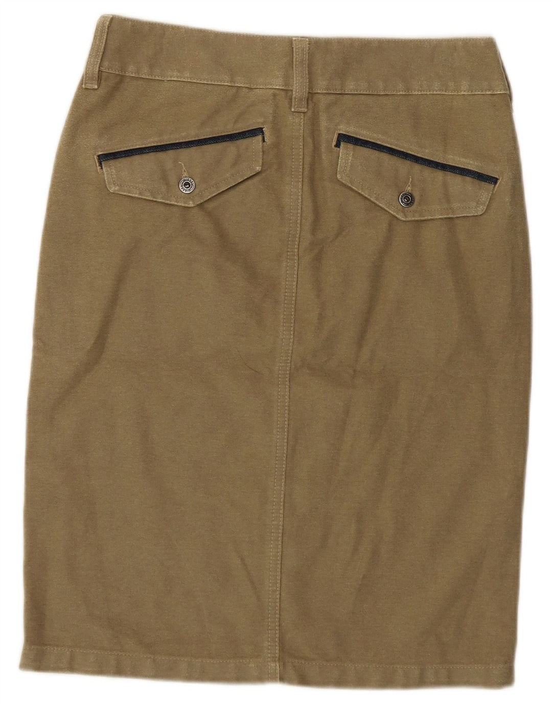 Diesel Blyantnederdel til kvinder W26 Small Khaki Bomuld