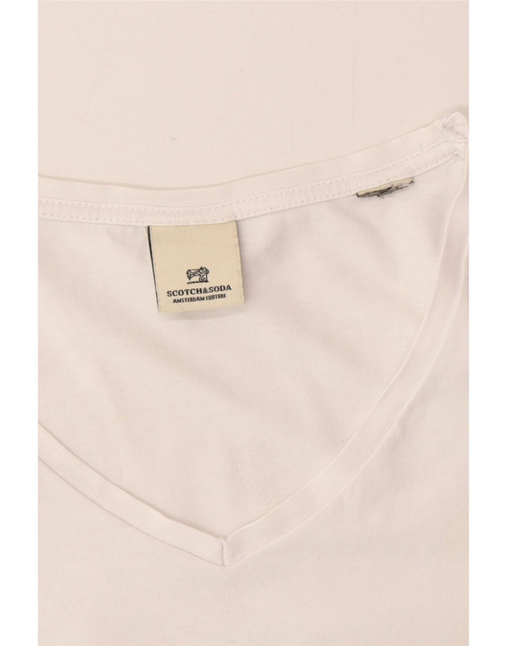 Scotch & Soda Herre T-Shirt Top Stor Hvid