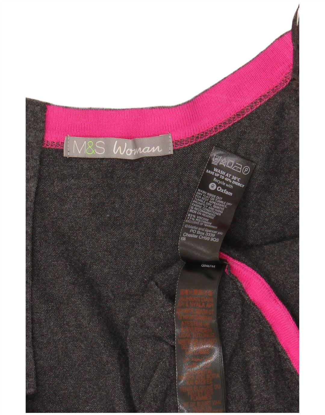 Marks & Spencer Dame Oversized Boat Neck sweater UK 20 2XL Grå