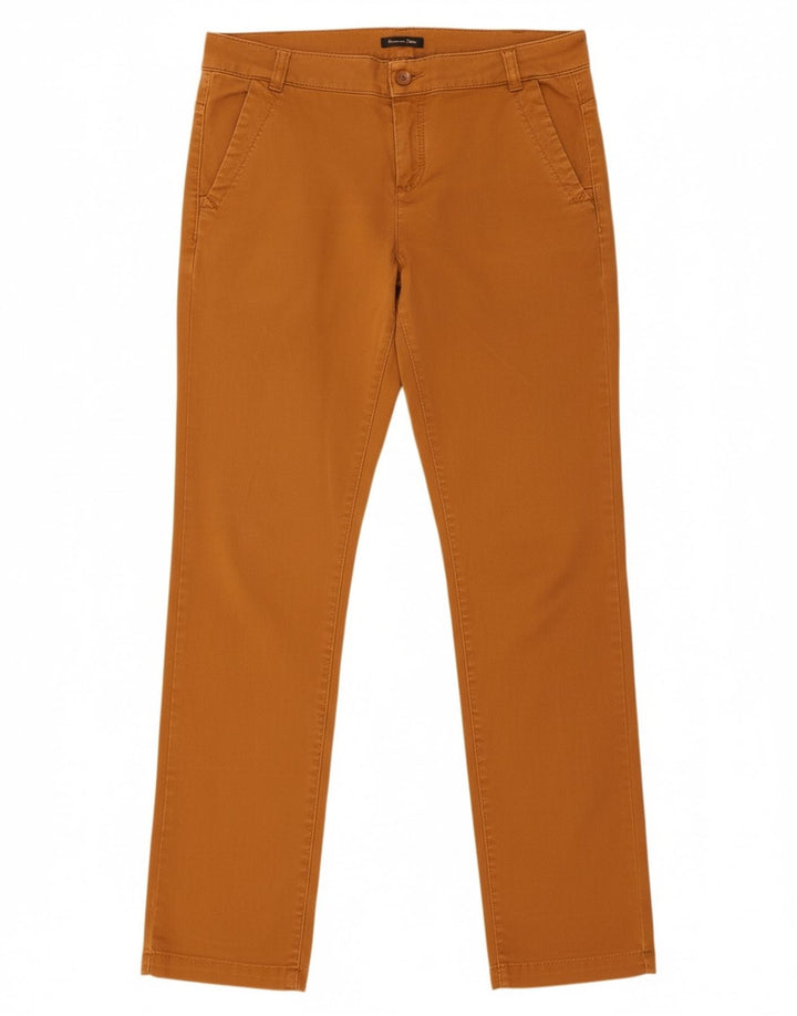 MASSIMO DUTTI Womens Slim Chino Trousers EU 40 Medium W30 L31 Brown Cotton
