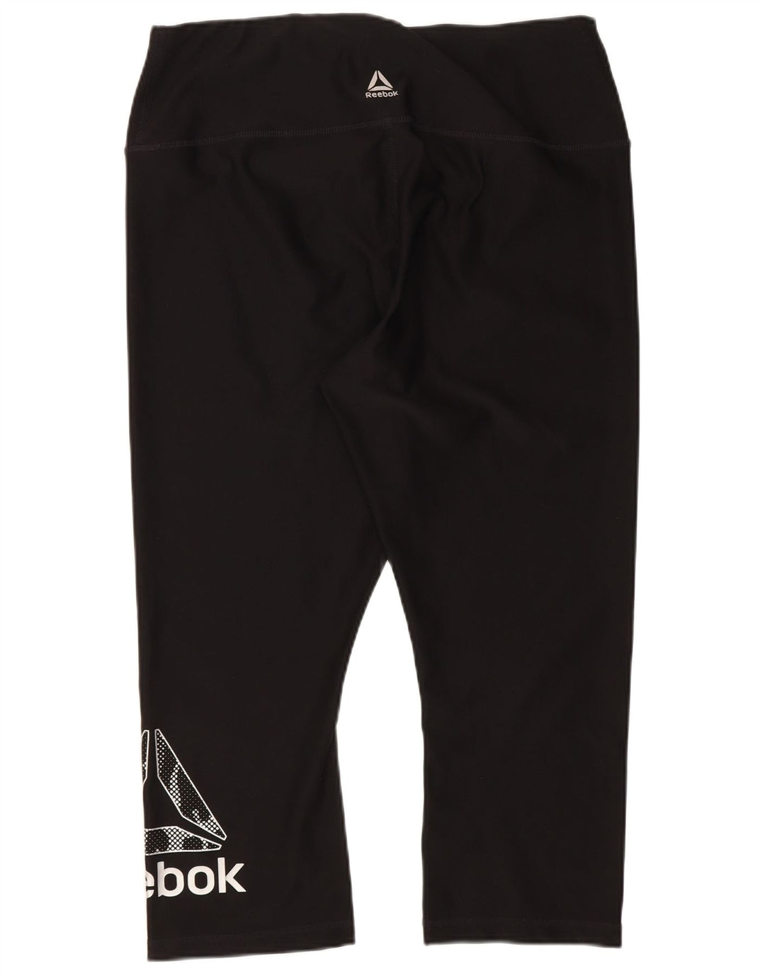 Reebok Womens Grafiske Capri Leggings UK 14 Large Black