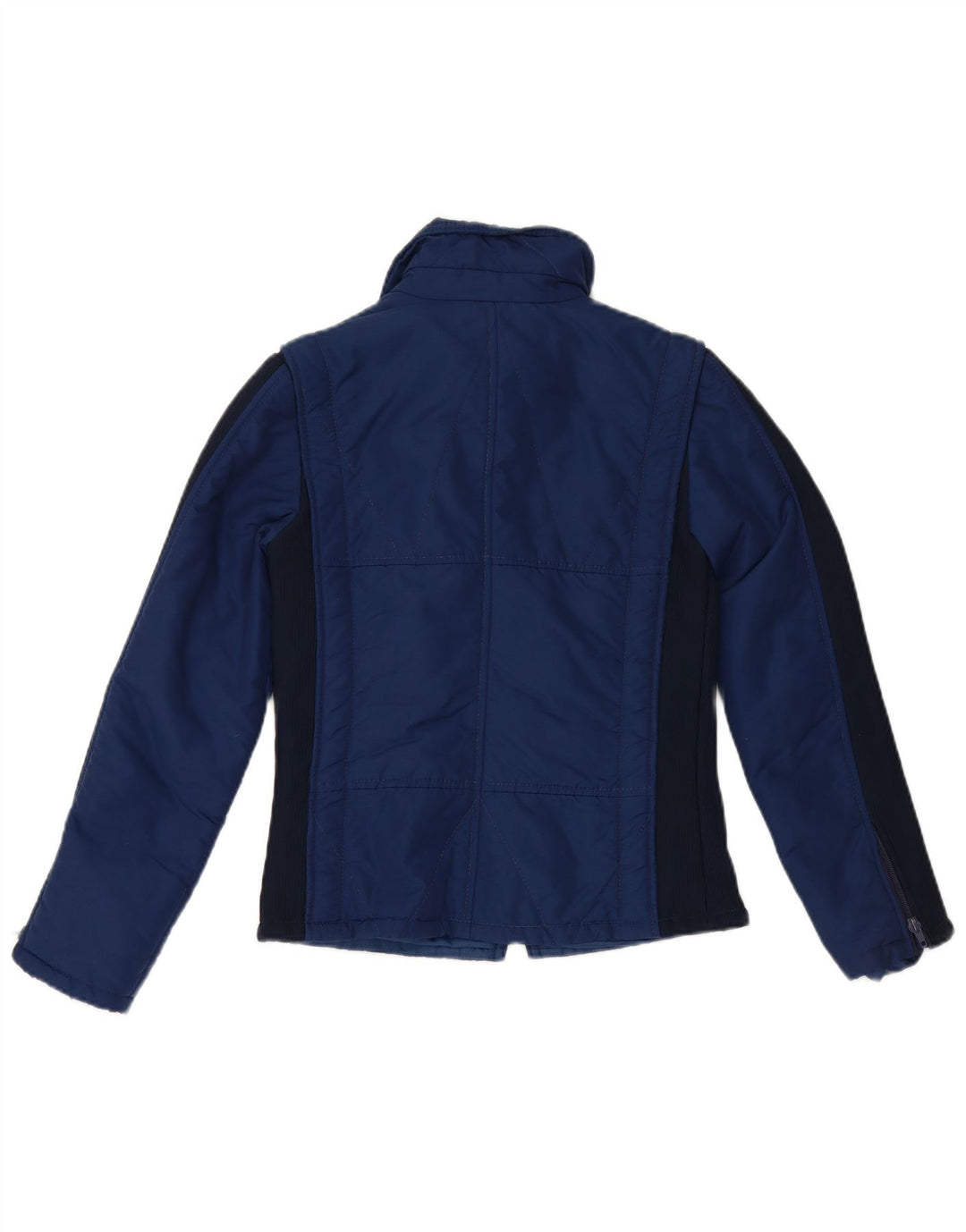 NYLSUISSE Vindjakke med hætte til kvinder EU 38 Medium Navy Blue Viscose